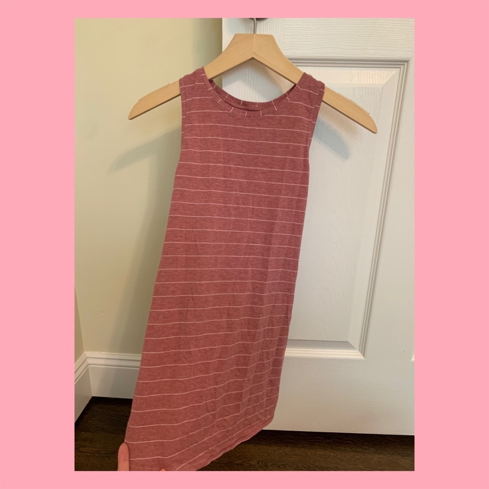 Lululemon Pink Tie Back Tank, Size 4